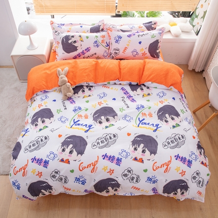 乐居坊 2024新款亲肤棉美棉芦荟棉四件套新花型（5月） 偶像派