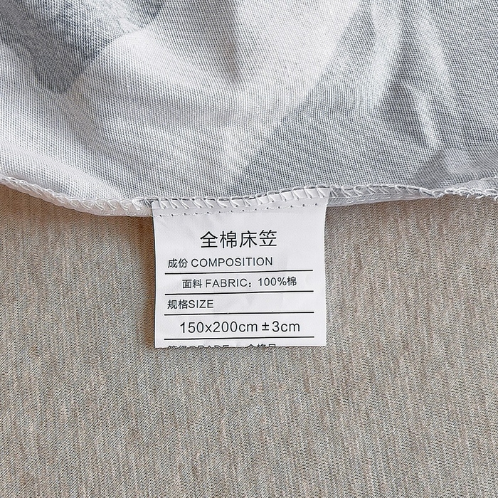 91家纺网 家纺一手货源 找家纺 优品阁 2024新款全棉磨毛四件套单品系列-单床笠 克洛因