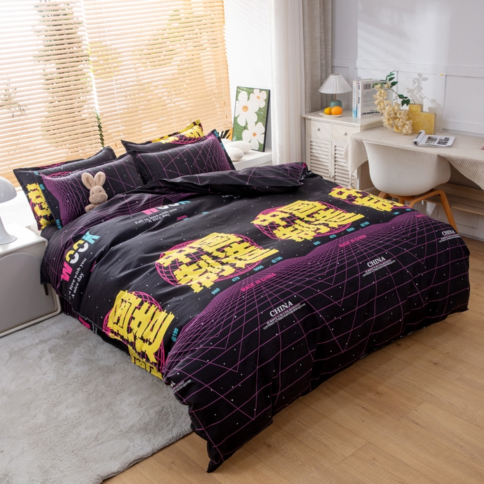 91家纺网 家纺一手货源 找家纺 乐居坊 2024新款亲肤棉美棉芦荟棉四件套新花型（5月） 荣耀