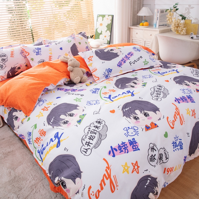 91家纺网 家纺一手货源 找家纺 乐居坊 2024新款亲肤棉美棉芦荟棉四件套新花型（5月） 偶像派