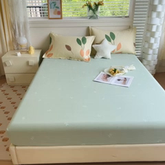 91家纺网 家纺一手货源 找家纺 优品阁 2024新款全棉磨毛四件套单品系列-单床笠 梵高花园