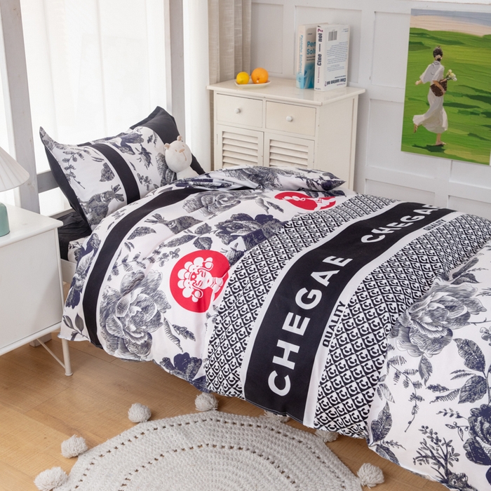 91家纺网 家纺一手货源 找家纺 乐居坊 2024新款亲肤棉美棉芦荟棉四件套学生宿舍床（5月） 霸王茶姬