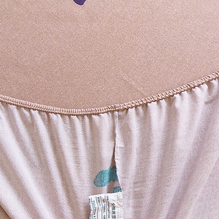 91家纺网 家纺一手货源 找家纺 优品阁 2024新款全棉磨毛四件套单品系列-单床笠 星晴笑脸