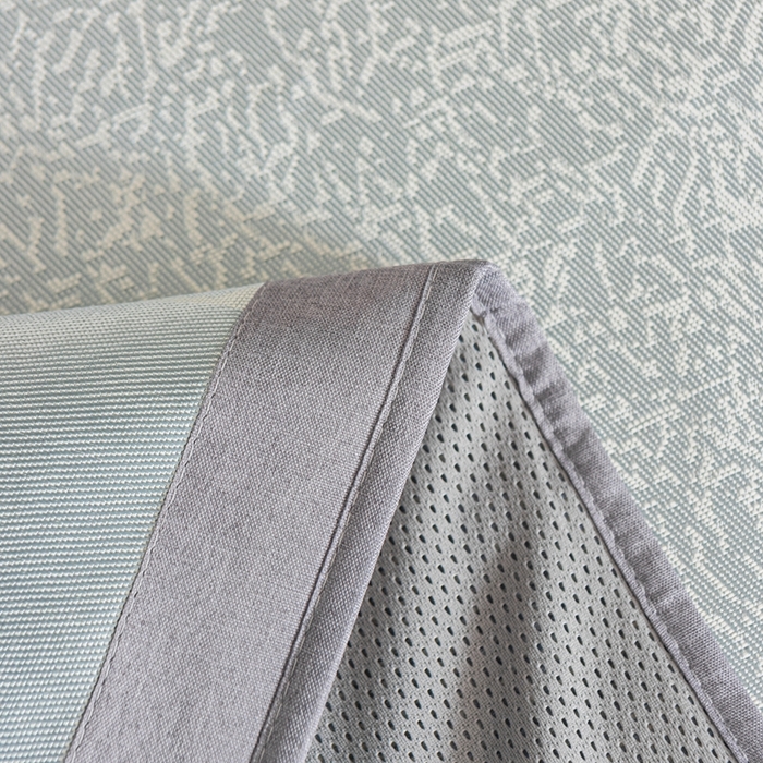 91家纺网 家纺一手货源 找家纺 爱宝被业 2025新款法式冰丝提花刺绣凉席 花漾 床笠款