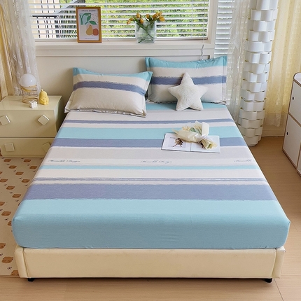 优品阁 2024新款全棉磨毛四件套单品系列-单床笠 乐享主义