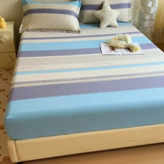 91家纺网 家纺一手货源 找家纺 优品阁 2024新款全棉磨毛四件套单品系列-单床笠 乐享主义