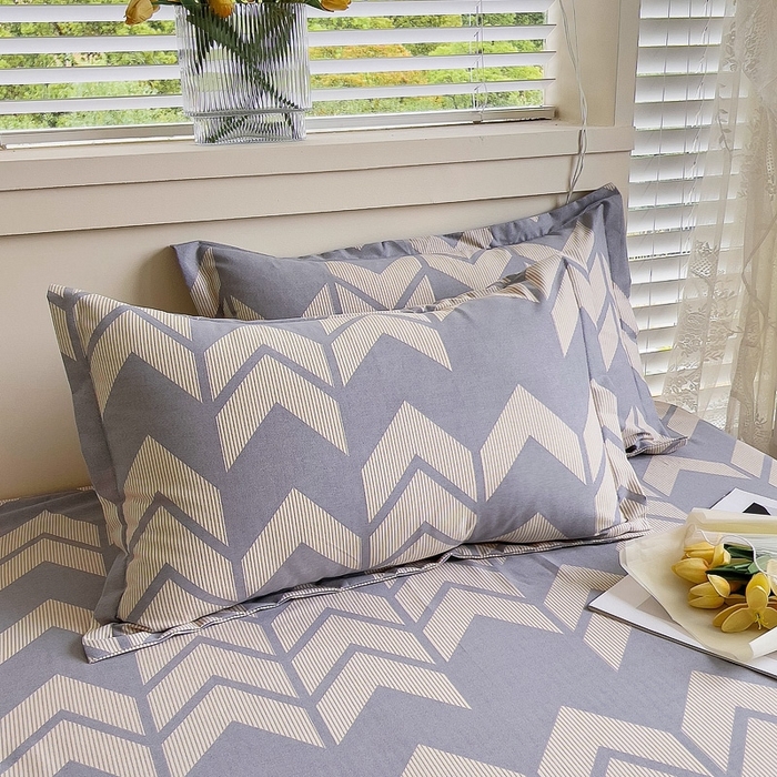 91家纺网 家纺一手货源 找家纺 优品阁 2024新款全棉磨毛四件套单品系列-单枕套 爵士氛围