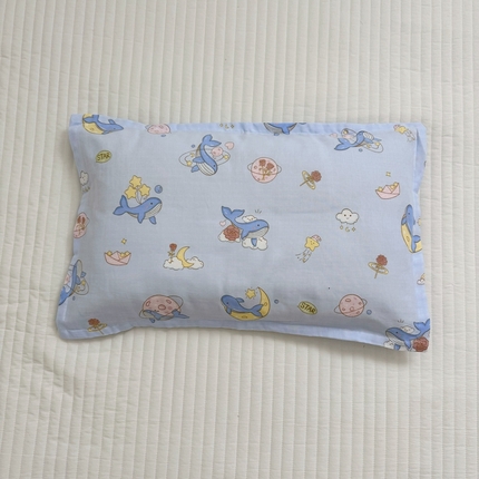 91家纺网 家纺一手货源 找家纺 （总）BOSS 2025新款全棉26℃有氧双层纱儿童枕套