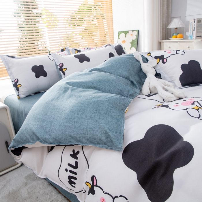 91家纺网 家纺一手货源 找家纺 乐居坊 2024新款亲肤棉美棉芦荟棉四件套新花型（5月） 萌萌牛