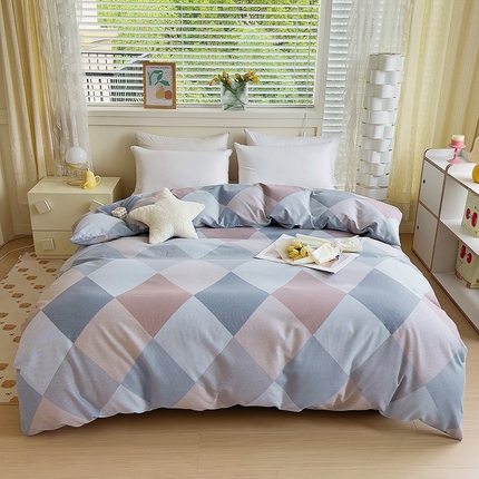 91家纺网 家纺一手货源 找家纺 （总）优品阁 2024新款全棉磨毛四件套单品系列-单被套