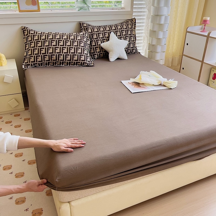 91家纺网 家纺一手货源 找家纺 优品阁 2024新款全棉磨毛四件套单品系列-单床笠 芬迪格