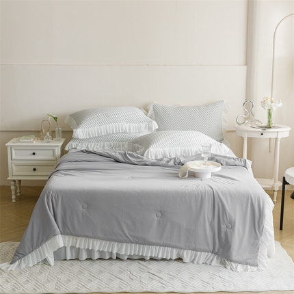 91家纺网 家纺一手货源 找家纺 （总）婳庭家居 2024新款夏被豆豆凉席四件套