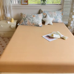 91家纺网 家纺一手货源 找家纺 优品阁 2024新款全棉磨毛四件套单品系列-单床笠 清风恋影