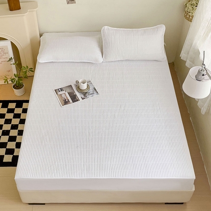 91家纺网 家纺一手货源 找家纺 （总）恒尚居 2024爆款【密道绗缝】防水床笠夹棉-四季款