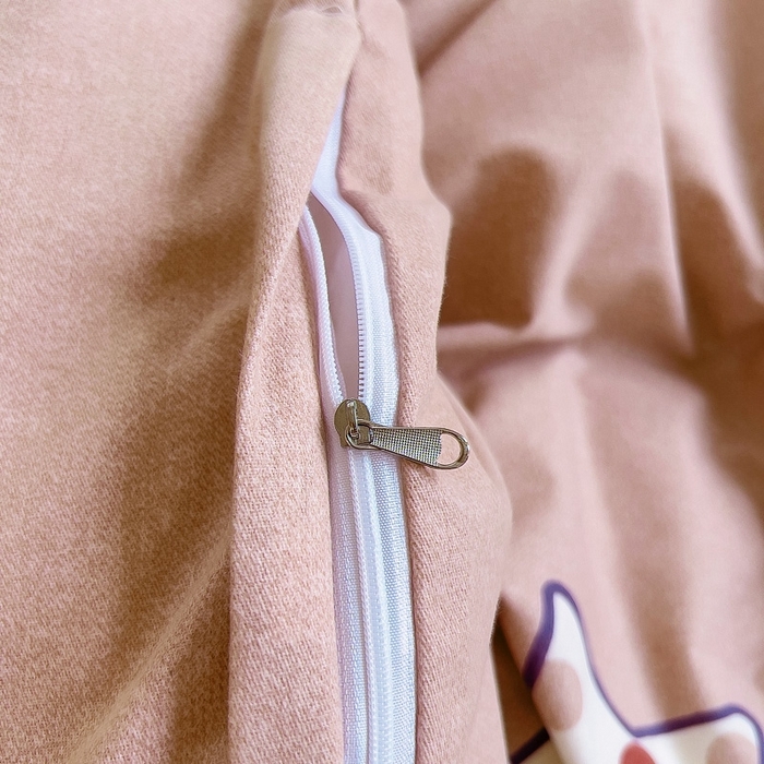 91家纺网 家纺一手货源 找家纺 优品阁 2024新款全棉磨毛四件套单品系列-单被套 星晴笑脸