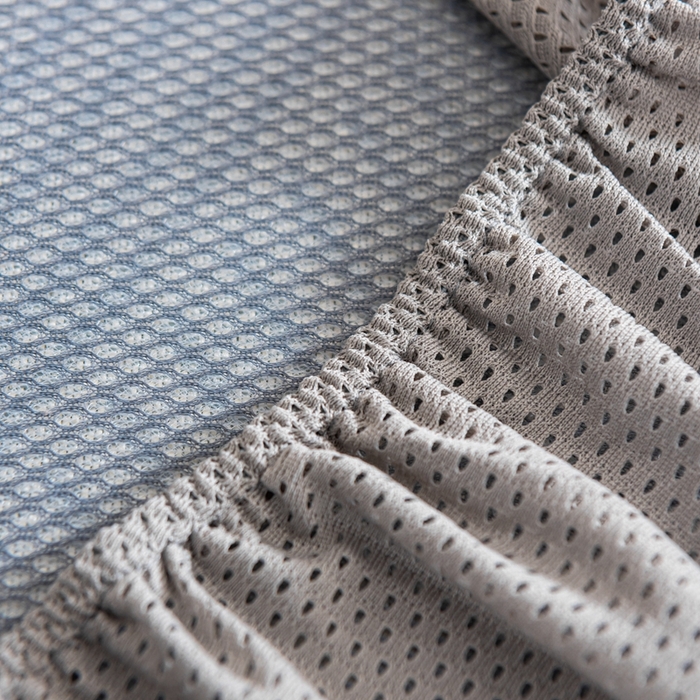 91家纺网 家纺一手货源 找家纺 爱宝被业 2025新款法式冰丝提花刺绣凉席 格调 床笠款