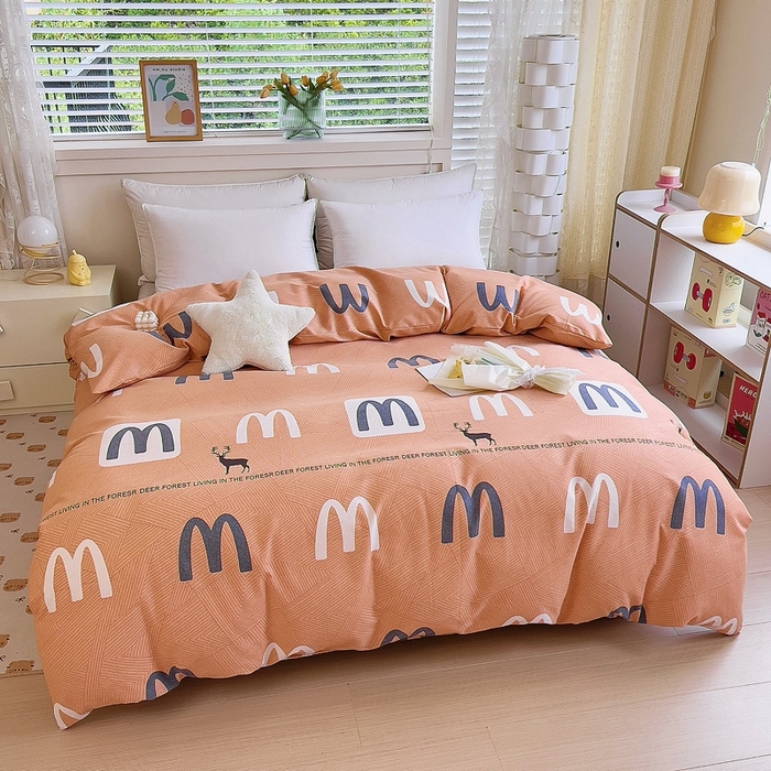 91家纺网 家纺一手货源 找家纺 优品阁 2024新款全棉磨毛四件套单品系列-单被套 威尔斯