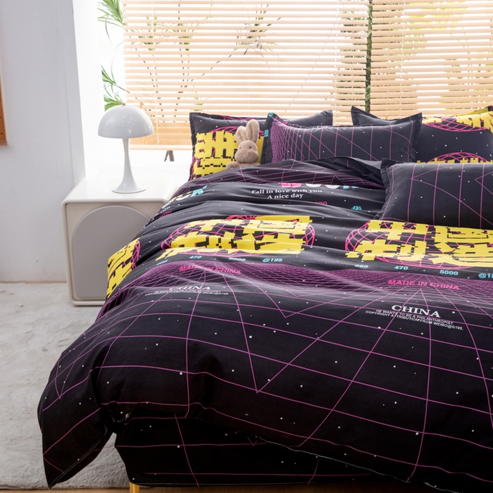 91家纺网 家纺一手货源 找家纺 乐居坊 2024新款亲肤棉美棉芦荟棉四件套新花型（5月） 荣耀