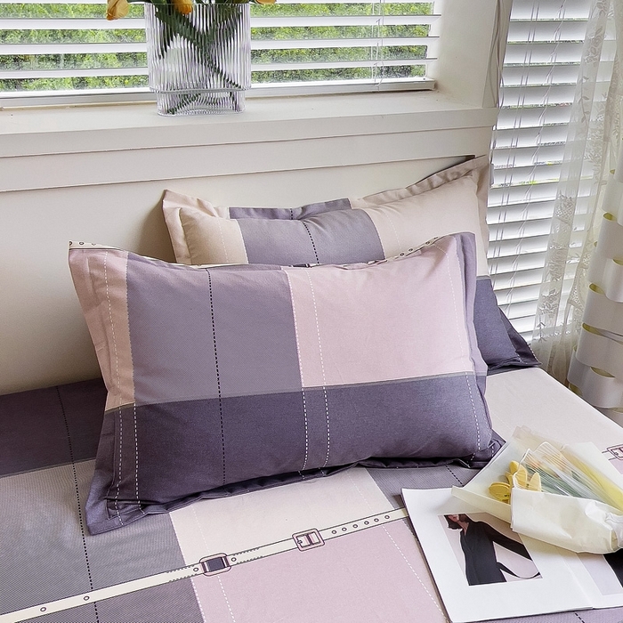 91家纺网 家纺一手货源 找家纺 优品阁 2024新款全棉磨毛四件套单品系列-单枕套 格莱特