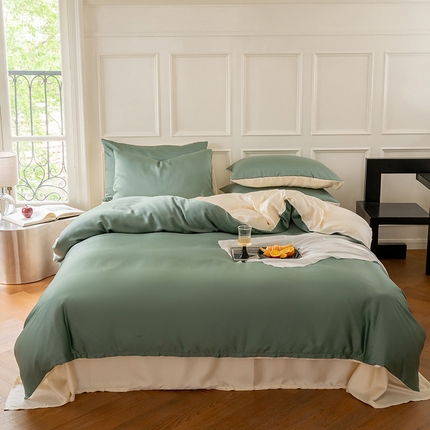 91家纺网 家纺一手货源 找家纺 寐眠 2024新款60s兰精天丝四件套 沙漠绿洲