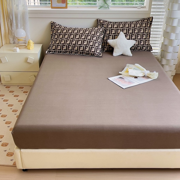 91家纺网 家纺一手货源 找家纺 优品阁 2024新款全棉磨毛四件套单品系列-单床笠 芬迪格