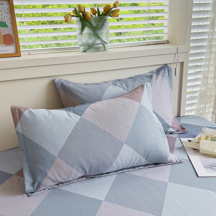 91家纺网 家纺一手货源 找家纺 优品阁 2024新款全棉磨毛四件套单品系列-单枕套 孟菲格