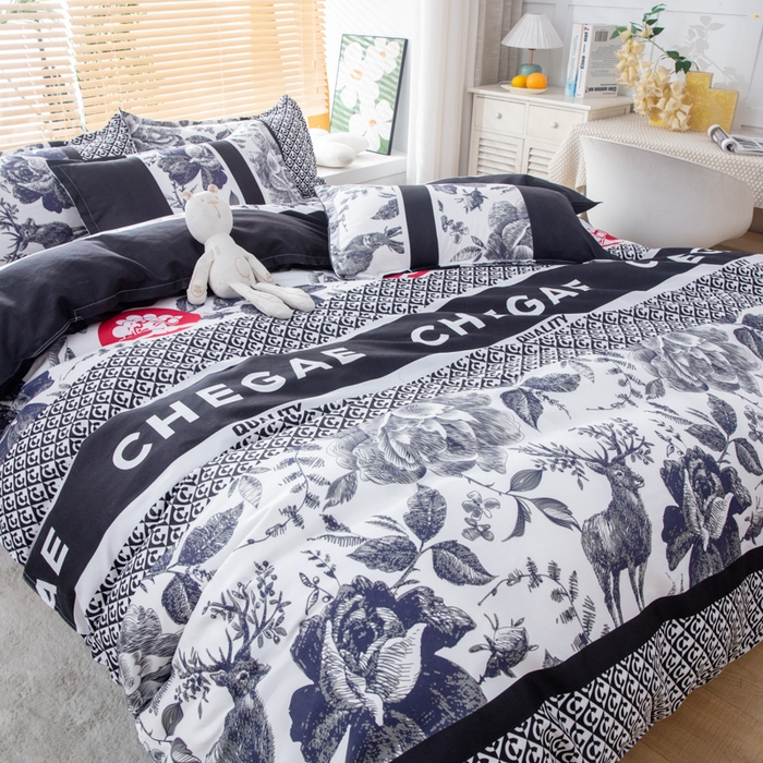 91家纺网 家纺一手货源 找家纺 乐居坊 2024新款亲肤棉美棉芦荟棉四件套新花型（5月） 霸王茶姬