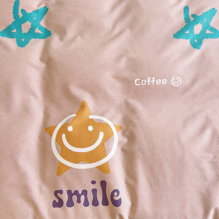 91家纺网 家纺一手货源 找家纺 优品阁 2024新款全棉磨毛四件套单品系列-单床笠 星晴笑脸