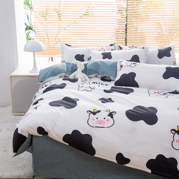 91家纺网 家纺一手货源 找家纺 乐居坊 2024新款亲肤棉美棉芦荟棉四件套新花型（5月） 萌萌牛