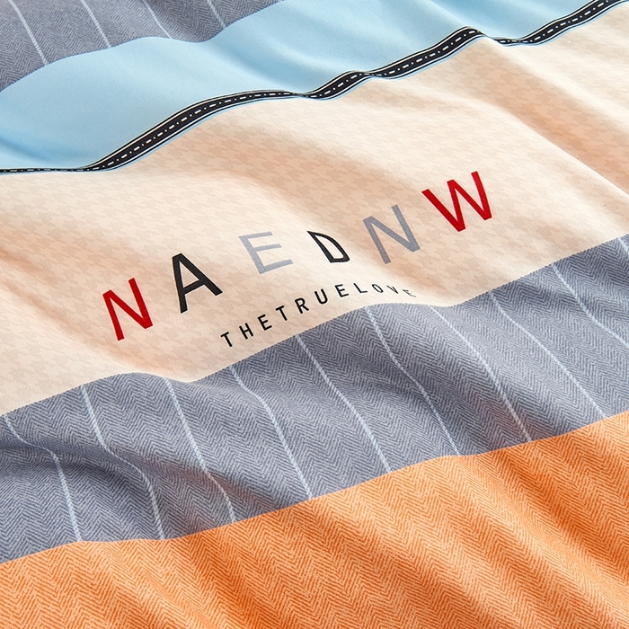 91家纺网 家纺一手货源 找家纺 鑫缘2025直播爆款印花植物羊绒加厚磨毛四件套1.2米学生三件套 新大陆