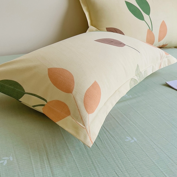 91家纺网 家纺一手货源 找家纺 优品阁 2024新款全棉磨毛四件套单品系列-单枕套 梵高花园