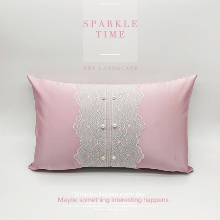 91家纺网 家纺一手货源 找家纺 （总）澜屿 新款珍珠蕾丝小抱枕