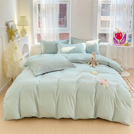 91家纺网 家纺一手货源 找家纺 （总）梓瑄家居 2024新款AB版磨毛绣花四件套