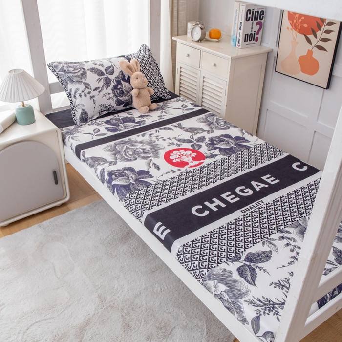 91家纺网 家纺一手货源 找家纺 乐居坊 2024新款亲肤棉美棉芦荟棉四件套学生宿舍床（5月） 霸王茶姬