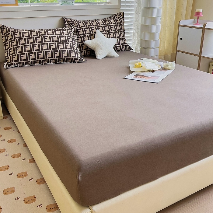 91家纺网 家纺一手货源 找家纺 优品阁 2024新款全棉磨毛四件套单品系列-单床笠 芬迪格