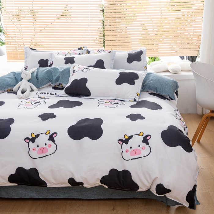 91家纺网 家纺一手货源 找家纺 乐居坊 2024新款亲肤棉美棉芦荟棉四件套新花型（5月） 萌萌牛