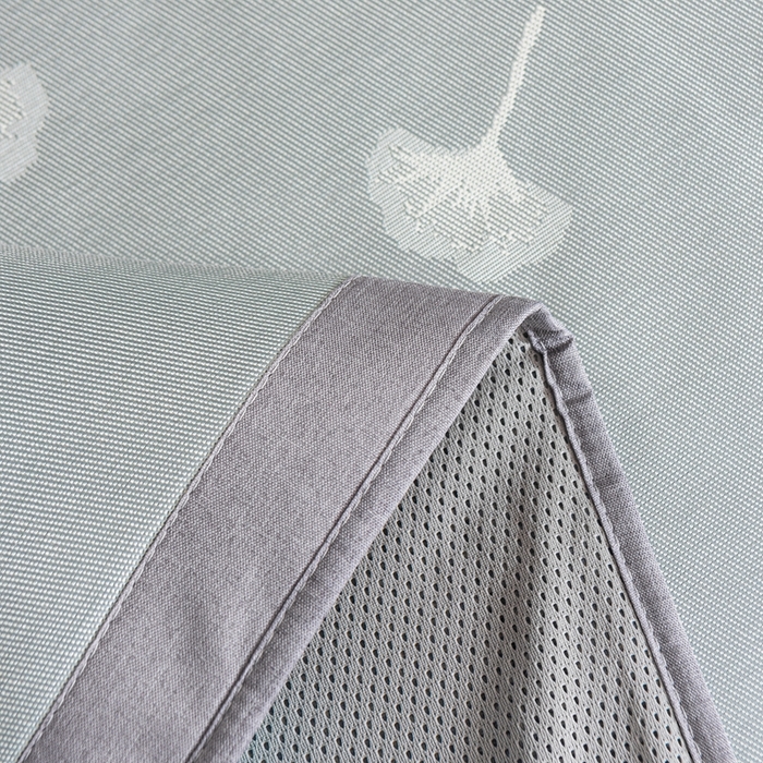 91家纺网 家纺一手货源 找家纺 爱宝被业 2025新款法式冰丝提花刺绣凉席 银杏 床笠款