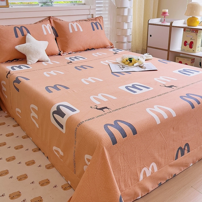 91家纺网 家纺一手货源 找家纺 优品阁 2024新款亲肤舒适全棉磨毛单床单 威尔斯