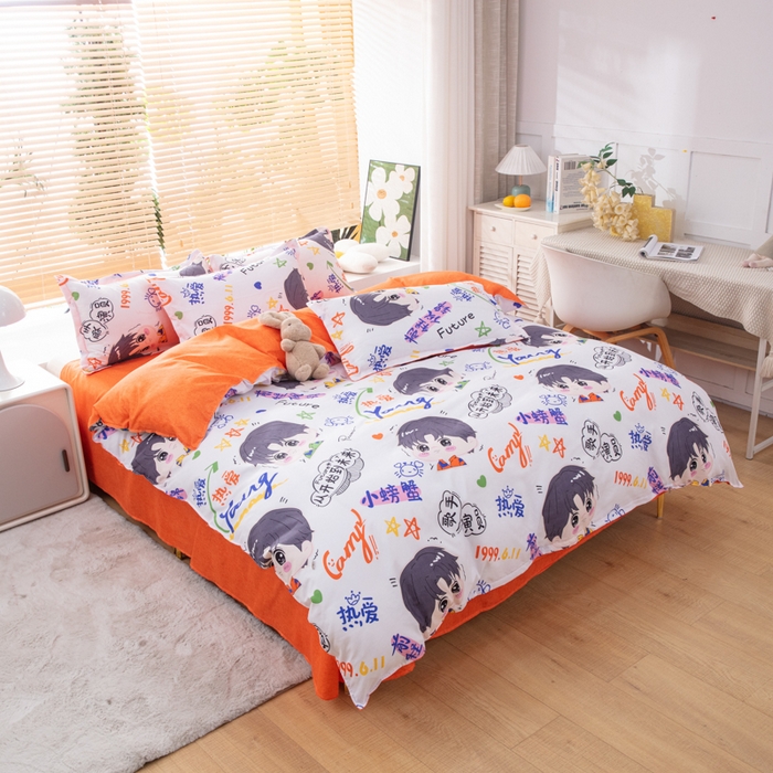 91家纺网 家纺一手货源 找家纺 乐居坊 2024新款亲肤棉美棉芦荟棉四件套新花型（5月） 偶像派