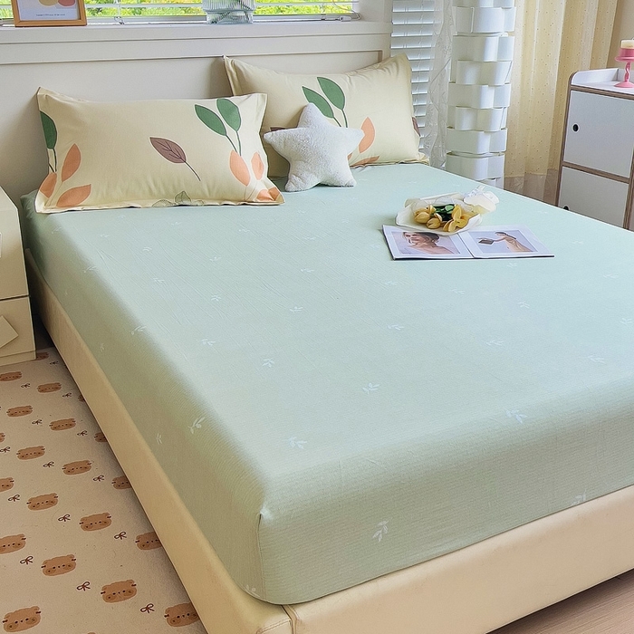 91家纺网 家纺一手货源 找家纺 优品阁 2024新款全棉磨毛四件套单品系列-单床笠 梵高花园