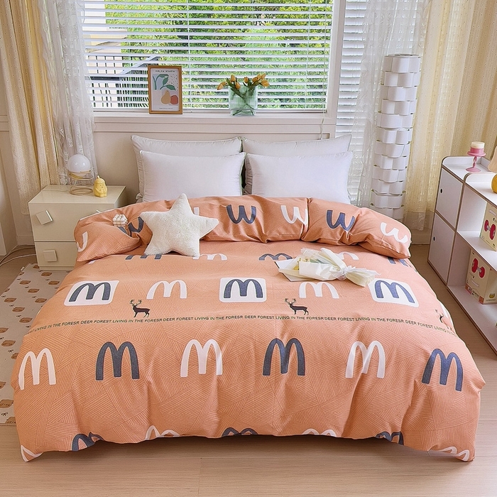 91家纺网 家纺一手货源 找家纺 优品阁 2024新款全棉磨毛四件套单品系列-单被套 威尔斯