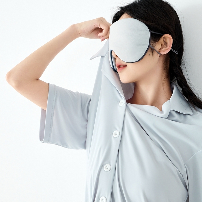 91家纺网 家纺一手货源 找家纺 LADYCOCO可可家居 2025新款凉感家居服 睡衣-灰--短裤款