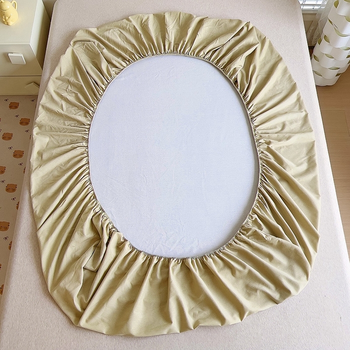 91家纺网 家纺一手货源 找家纺 优品阁 2024新款全棉磨毛四件套单品系列-单床笠 一心一意