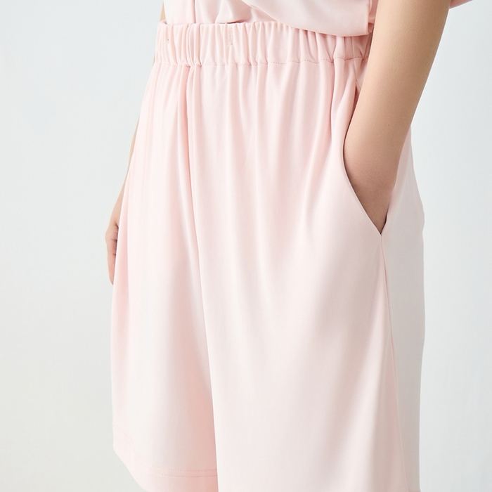 91家纺网 家纺一手货源 找家纺 LADYCOCO可可家居 2025新款凉感家居服 睡衣-粉--短裤款