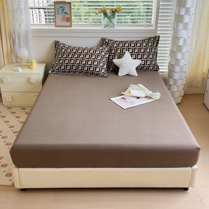 优品阁 2024新款全棉磨毛四件套单品系列-单床笠 芬迪格