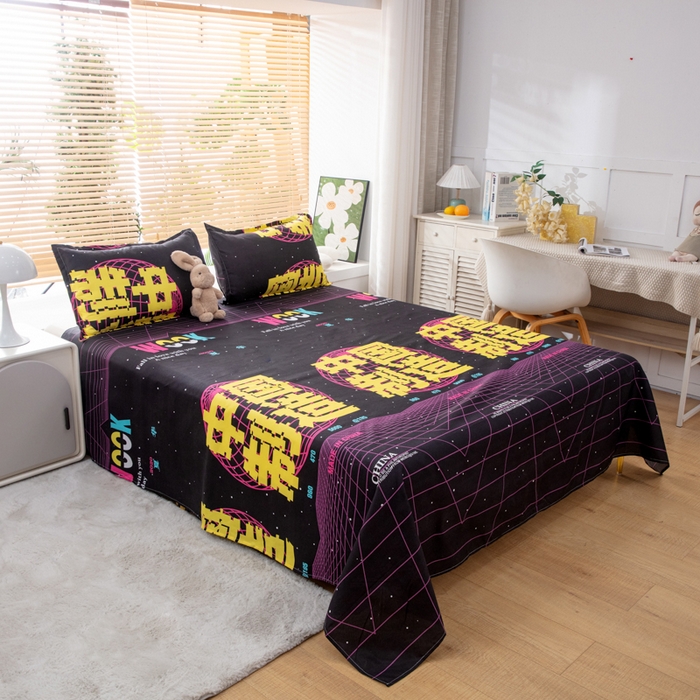 91家纺网 家纺一手货源 找家纺 乐居坊 2024新款亲肤棉美棉芦荟棉四件套新花型（5月） 荣耀