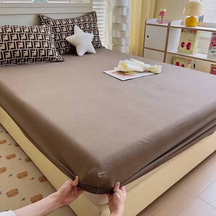 91家纺网 家纺一手货源 找家纺 优品阁 2024新款全棉磨毛四件套单品系列-单床笠 芬迪格