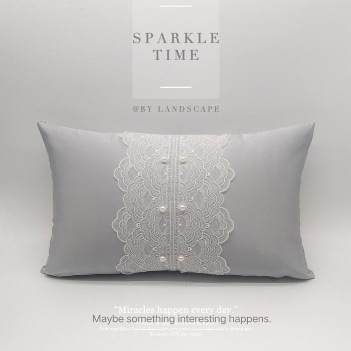 91家纺网 家纺一手货源 找家纺 （总）澜屿 新款珍珠蕾丝小抱枕