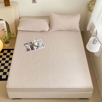 91家纺网 家纺一手货源 找家纺 （总）恒尚居 2024爆款【密道绗缝】防水床笠夹棉-四季款