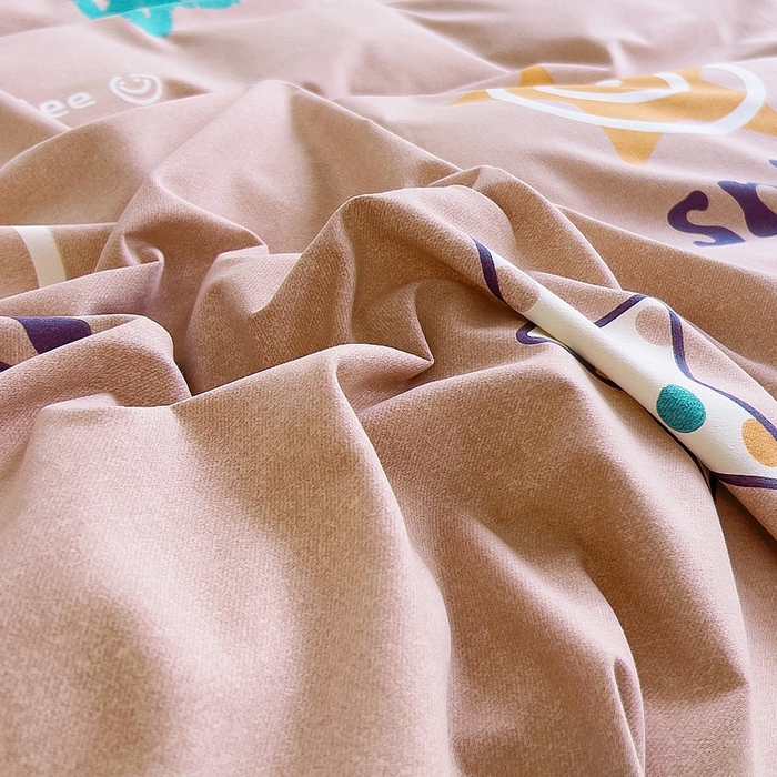 91家纺网 家纺一手货源 找家纺 优品阁 2024新款全棉磨毛四件套单品系列-单枕套 星晴笑脸